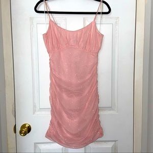 Windsor Large Mini Sparkly Pink Dress